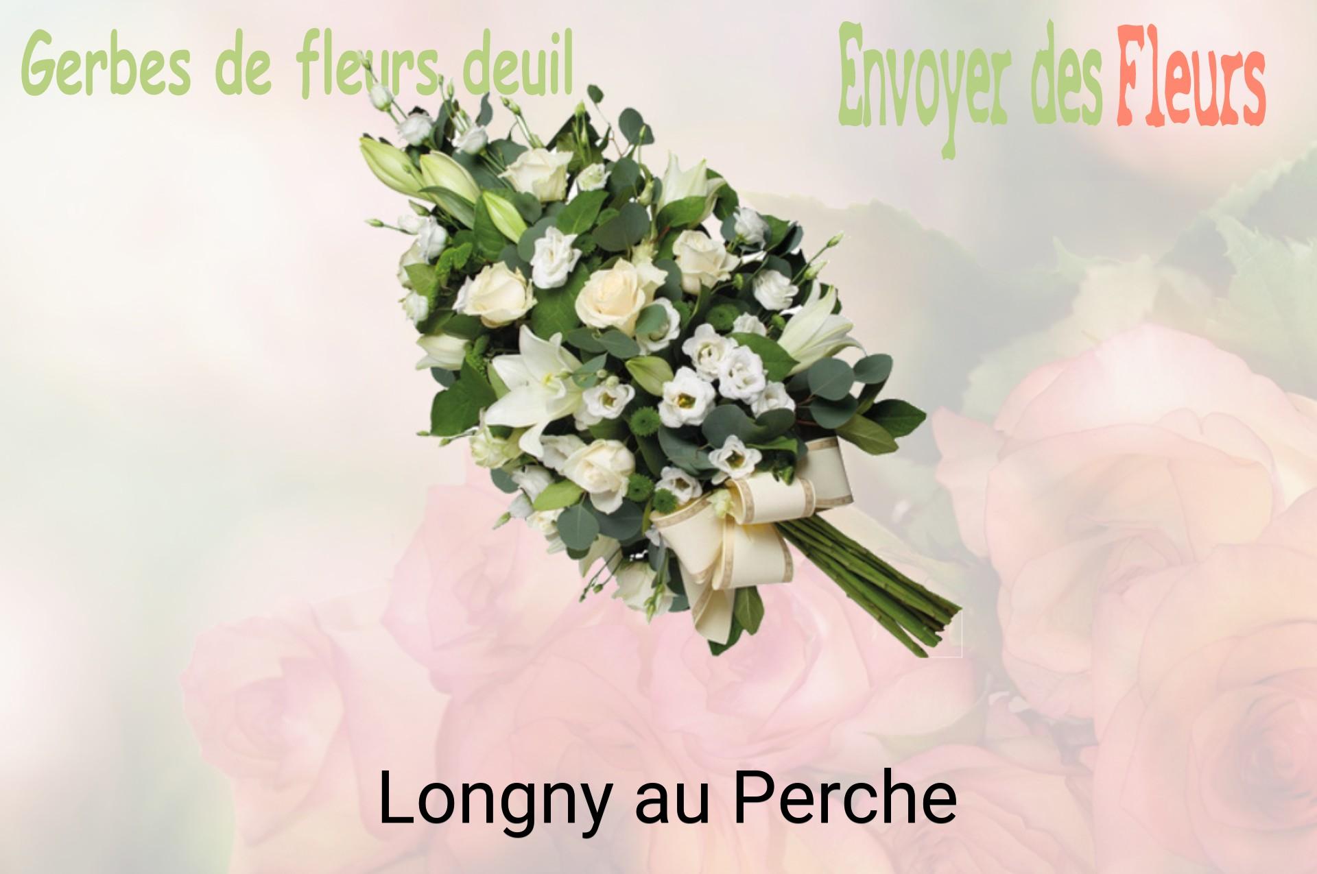 Gerbe de fleurs de deuil livrée à Longny-au-Perche